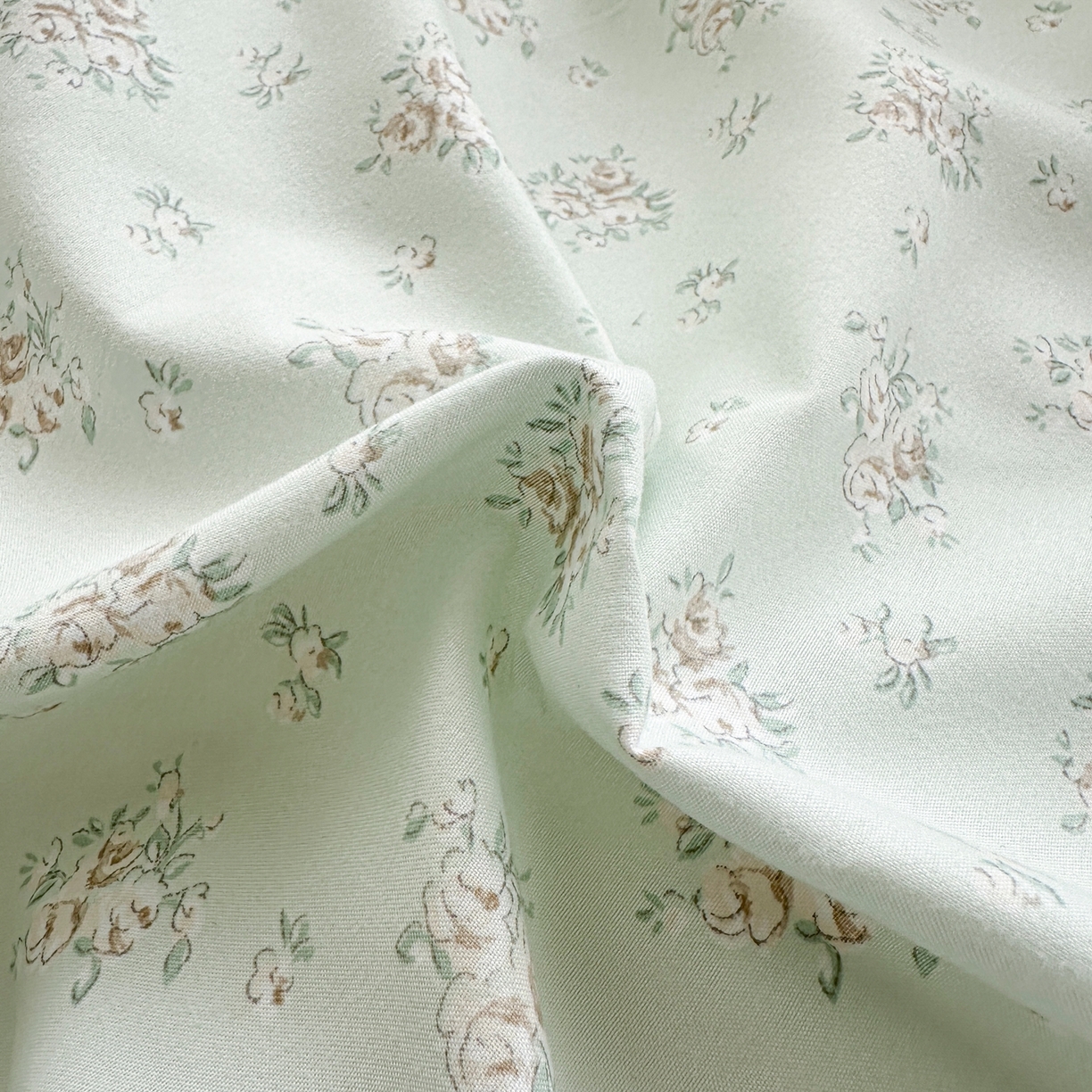 91家纺网 家纺一手货源 找家纺 雅眠居 2026新款直播爆款古法仿棉双层蕾丝花边床盖四件套 AB版-秘境绿