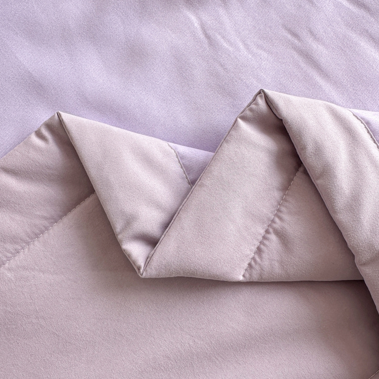 91家纺网 家纺一手货源 找家纺 雅眠居 2026新款直播爆款古法仿棉双层蕾丝花边床盖四件套 AB版-秘境紫