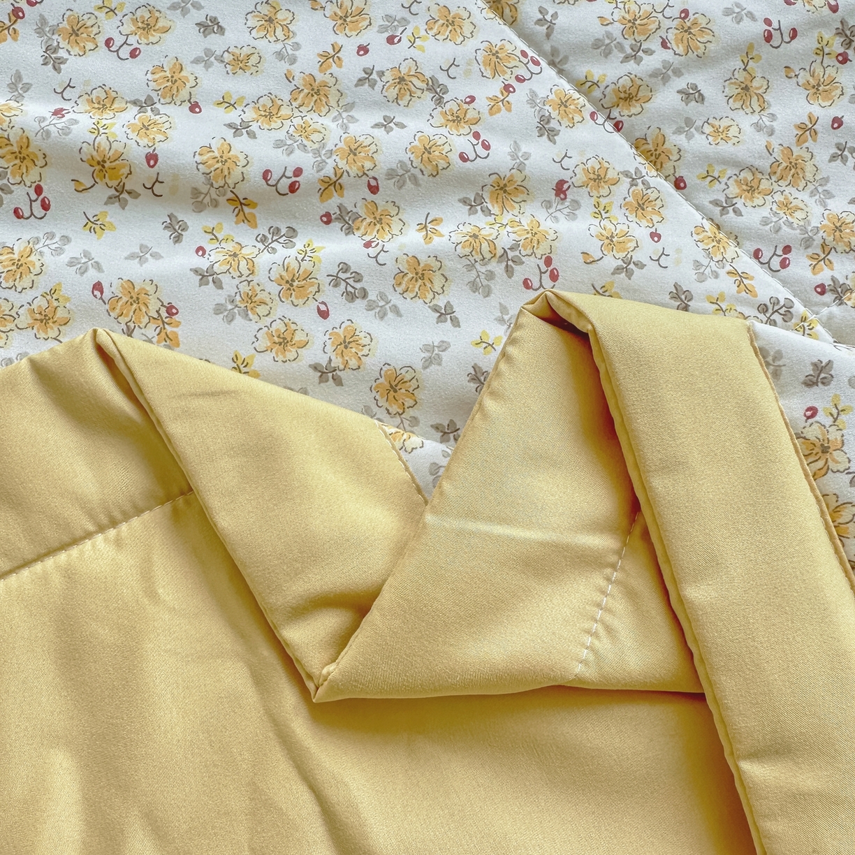 91家纺网 家纺一手货源 找家纺 雅眠居 2026新款直播爆款古法仿棉双层蕾丝花边床盖四件套 AB版-小时光