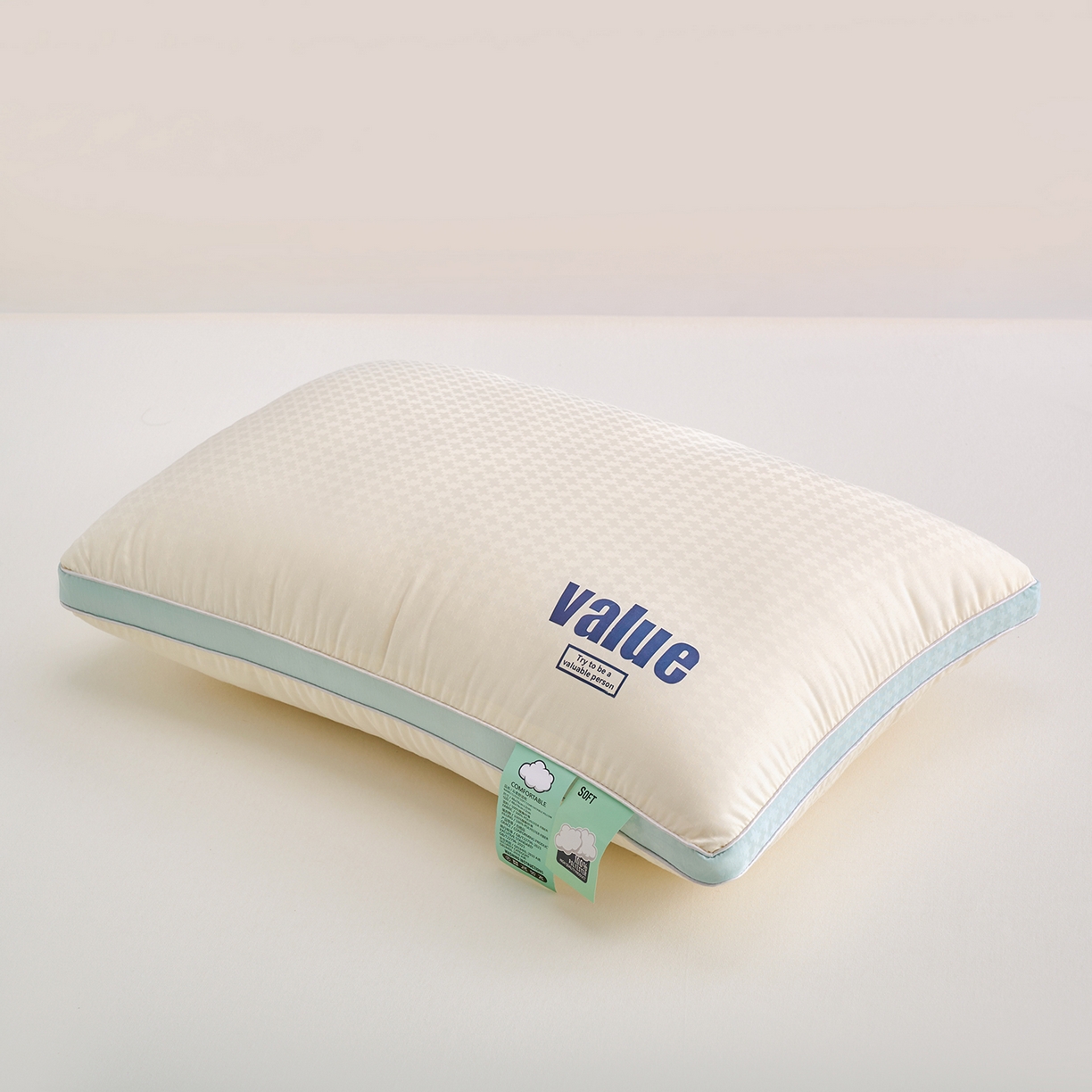 91家纺网 家纺一手货源 找家纺 梦叶草 2026新款Value云朵华夫格酒店护颈决明子磁石枕头助睡眠枕芯 Value华夫格酒店枕