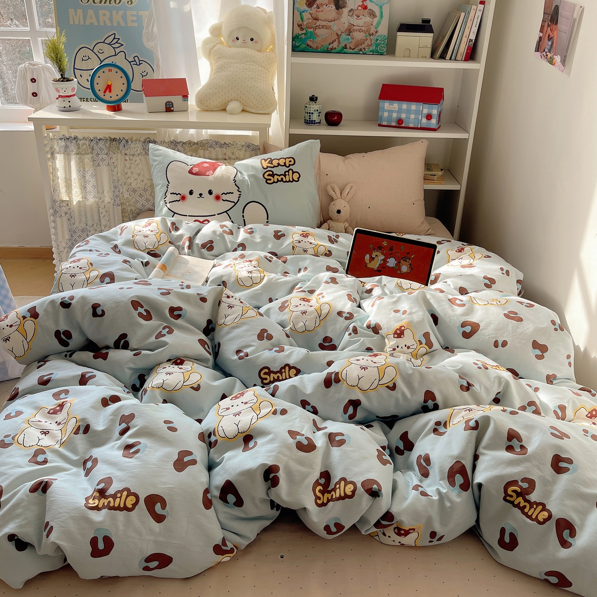 91家纺网 家纺一手货源 找家纺 （总）栩裕纺织 2026新款全棉数码印花四件套