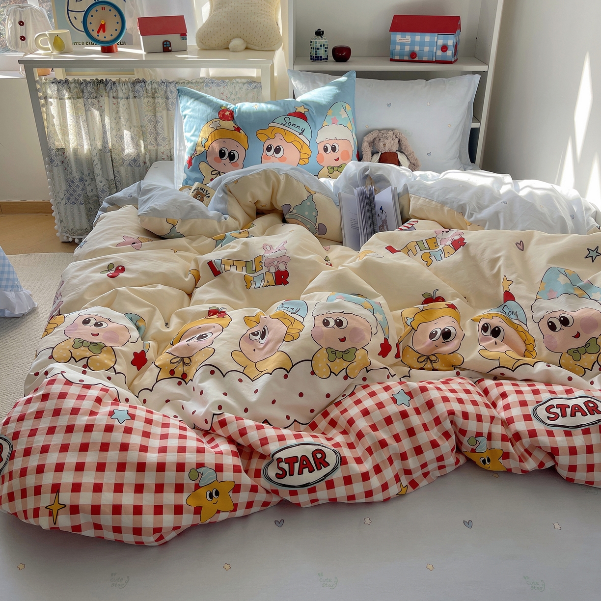 栩裕纺织 2026新款全棉数码印花四件套 快乐伙伴