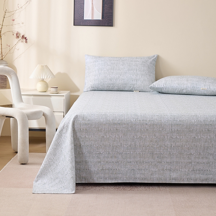 91家纺网 家纺一手货源 找家纺 居美良品 2026新款100%全棉A类新疆棉数码印花纯棉老粗布床单凉席二三件套 暮色渐隐