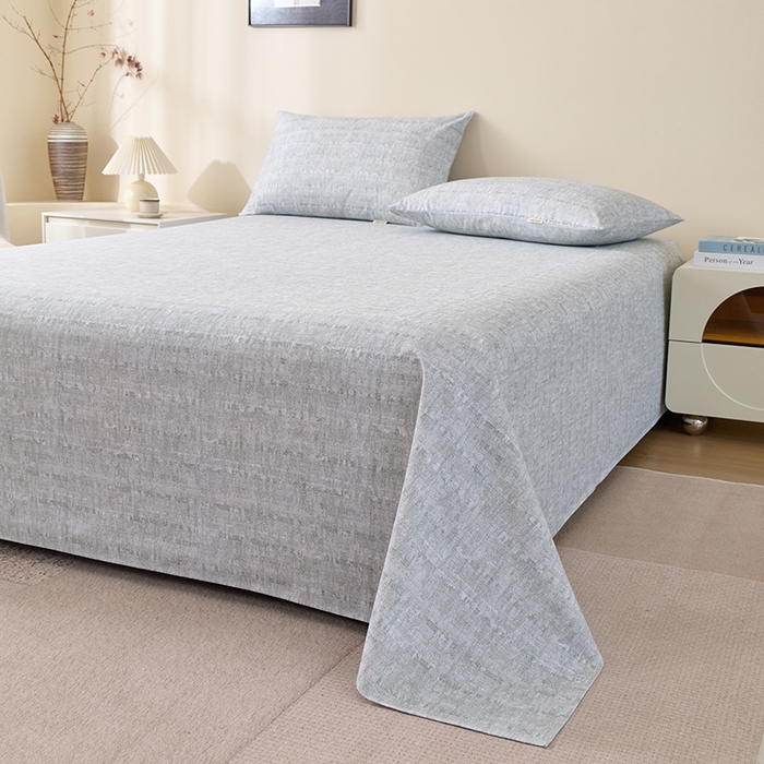 91家纺网 家纺一手货源 找家纺 居美良品 2026新款100%全棉A类新疆棉数码印花纯棉老粗布床单凉席二三件套 暮色渐隐