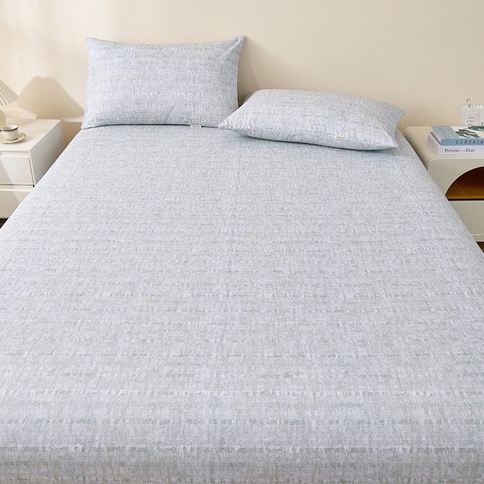 91家纺网 家纺一手货源 找家纺 居美良品 2026新款100%全棉A类新疆棉数码印花纯棉老粗布床单凉席二三件套 暮色渐隐