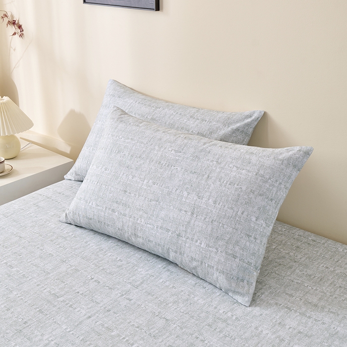 91家纺网 家纺一手货源 找家纺 居美良品 2026新款100%全棉A类新疆棉数码印花纯棉老粗布床单凉席二三件套 暮色渐隐