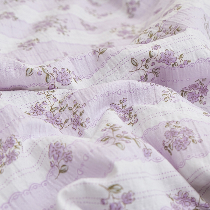 91家纺网 家纺一手货源 找家纺 人人爱家纺 2026新款赫本风花边夏被夏凉被空调被 半暖时光紫