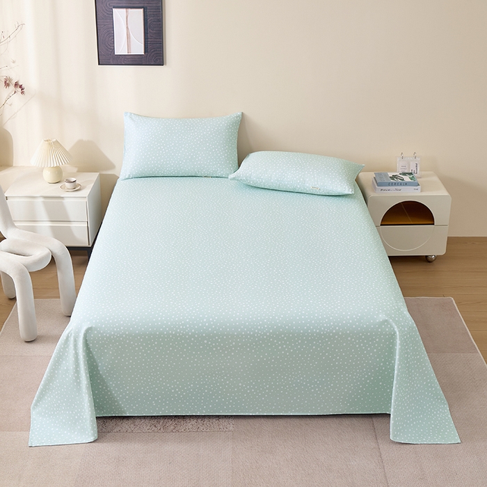 91家纺网 家纺一手货源 找家纺 居美良品 2026新款100%全棉A类新疆棉数码印花纯棉老粗布床单凉席二三件套 浅草物语