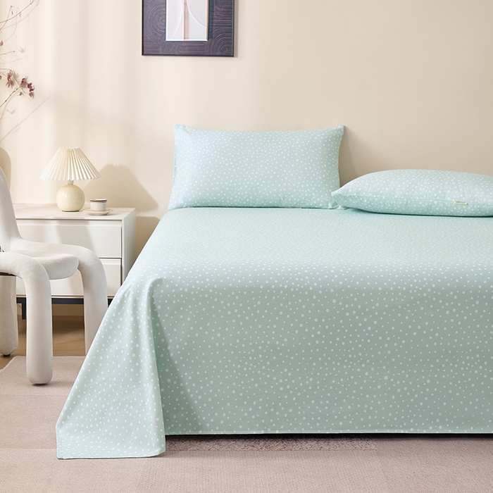 91家纺网 家纺一手货源 找家纺 居美良品 2026新款100%全棉A类新疆棉数码印花纯棉老粗布床单凉席二三件套 浅草物语