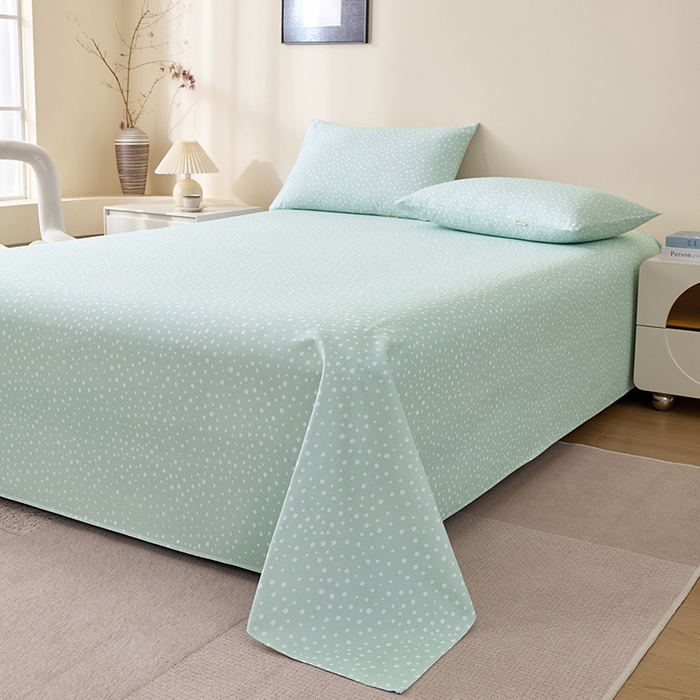 91家纺网 家纺一手货源 找家纺 居美良品 2026新款100%全棉A类新疆棉数码印花纯棉老粗布床单凉席二三件套 浅草物语