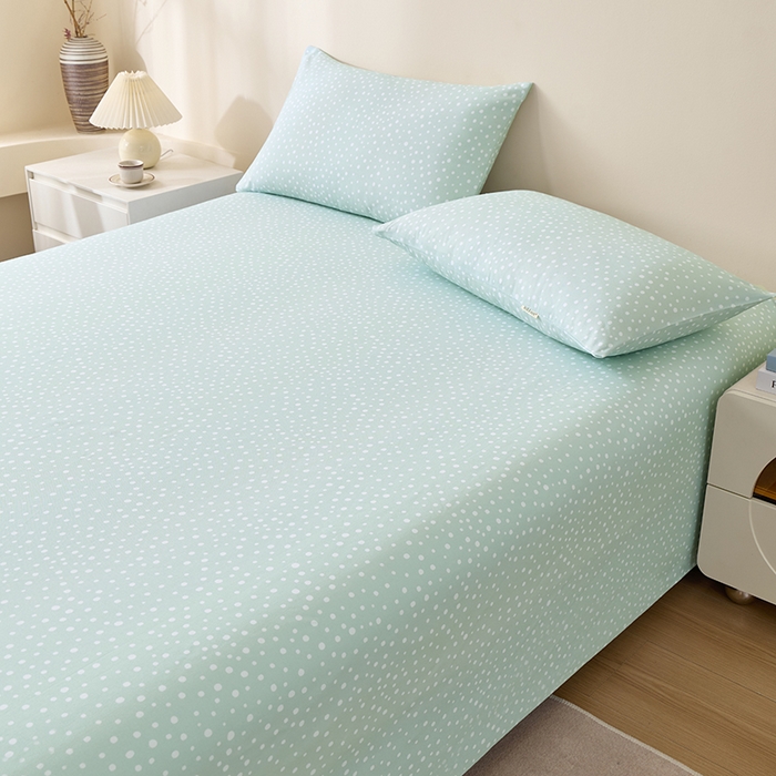 91家纺网 家纺一手货源 找家纺 居美良品 2026新款100%全棉A类新疆棉数码印花纯棉老粗布床单凉席二三件套 浅草物语