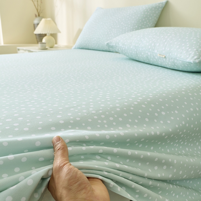 91家纺网 家纺一手货源 找家纺 居美良品 2026新款100%全棉A类新疆棉数码印花纯棉老粗布床单凉席二三件套 浅草物语