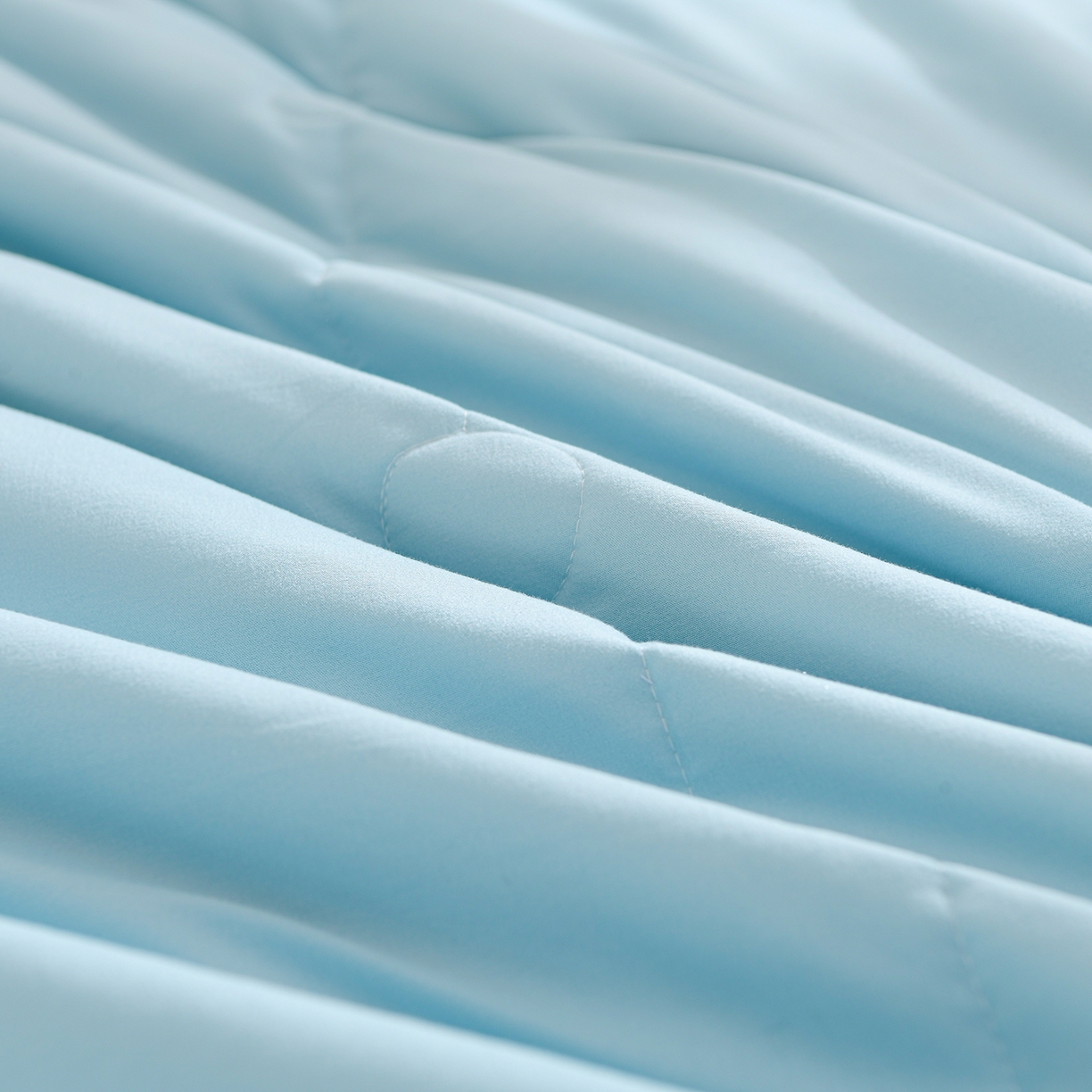 91家纺网 家纺一手货源 找家纺 羽涵家纺 2026新款磨毛水洗棉夏被夏凉被空调被 海盐蓝