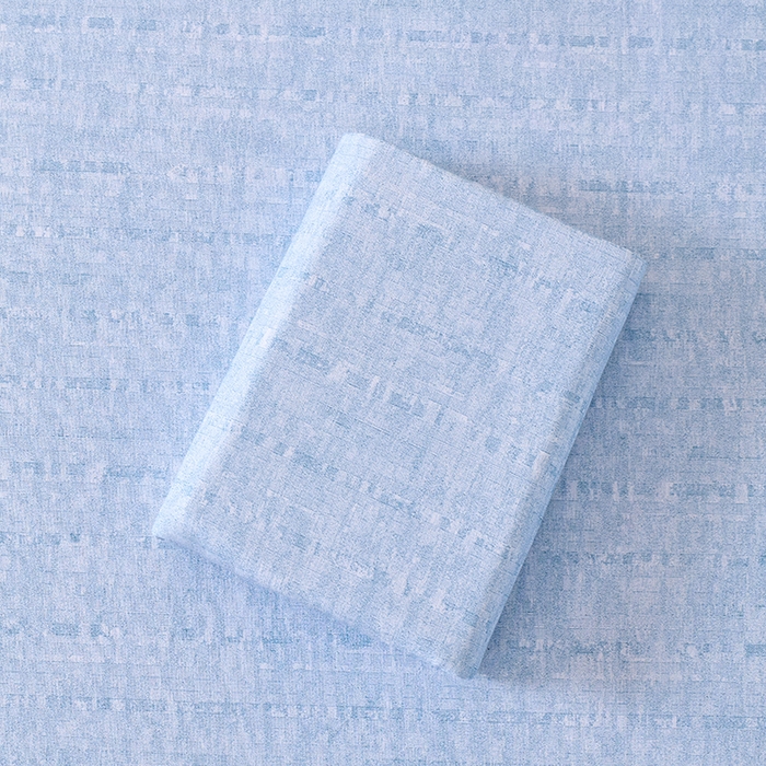 91家纺网 家纺一手货源 找家纺 居美良品 2026新款100%全棉A类新疆棉数码印花纯棉老粗布床单凉席二三件套 云影蓝烟