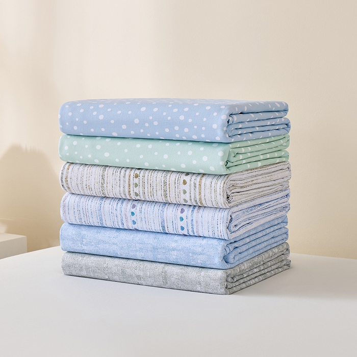 91家纺网 家纺一手货源 找家纺 居美良品 2026新款100%全棉A类新疆棉数码印花纯棉老粗布床单凉席二三件套 叠拍图仅展示