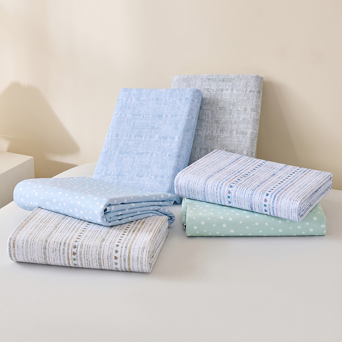 91家纺网 家纺一手货源 找家纺 居美良品 2026新款100%全棉A类新疆棉数码印花纯棉老粗布床单凉席二三件套 叠拍图仅展示