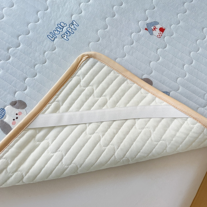 91家纺网 家纺一手货源 找家纺 卡普二店 2026新款A类锦氨凉感印花夏被四件套床盖凉席款--凉席床盖 帕恰狗