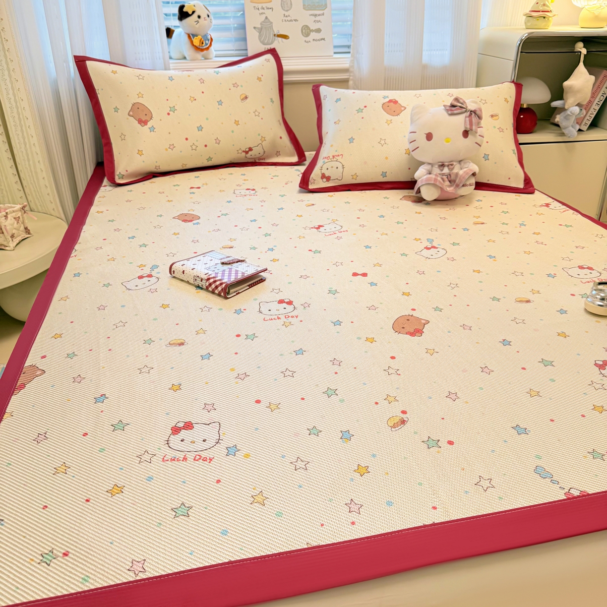 91家纺网 家纺一手货源 找家纺 （总）慕尚家纺 2026新款清新凉感冰藤席平铺款