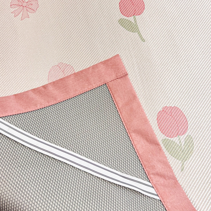 91家纺网 家纺一手货源 找家纺 慕尚家纺 2026新款清新凉感冰藤席平铺款 蝴蝶结郁金香