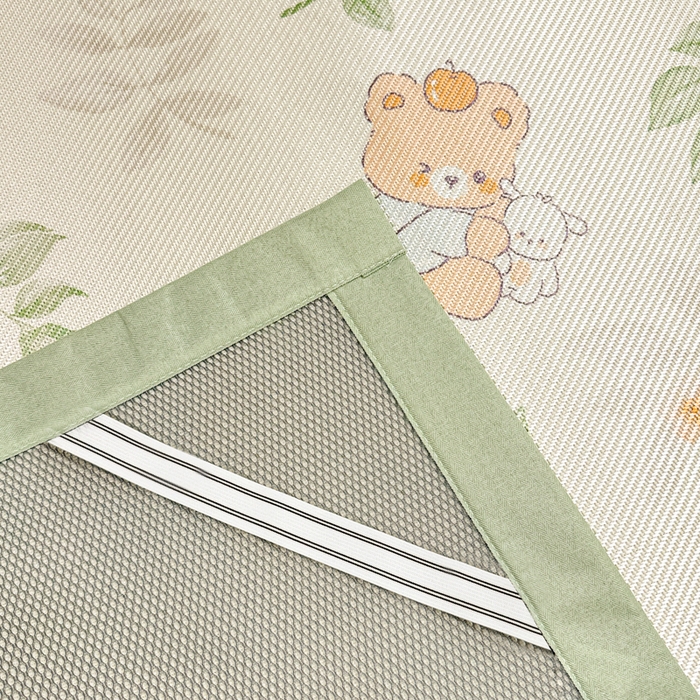 91家纺网 家纺一手货源 找家纺 慕尚家纺 2026新款清新凉感冰藤席平铺款 叶子熊