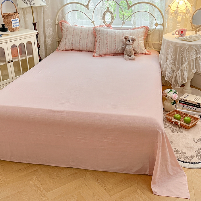 91家纺网 家纺一手货源 找家纺 优尚佳生活馆 2026新款云感皱皱纱全棉花边款夏被四件套 扶摇