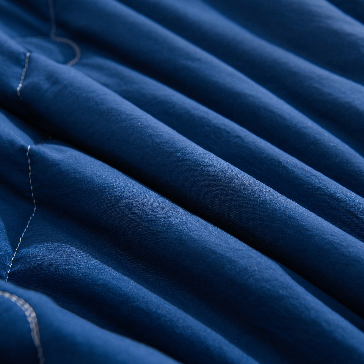 91家纺网 家纺一手货源 找家纺 羽涵家纺 2026新款磨毛水洗棉夏被夏凉被空调被 星夜蓝