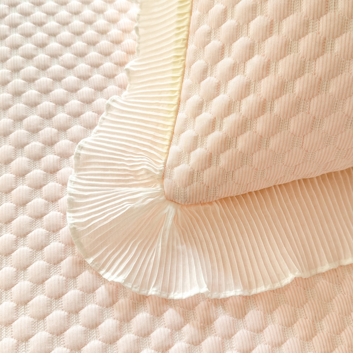 91家纺网 家纺一手货源 找家纺 （总）逸尚阁 2026新款凉感夏被冰豆豆床裙凉席四件套