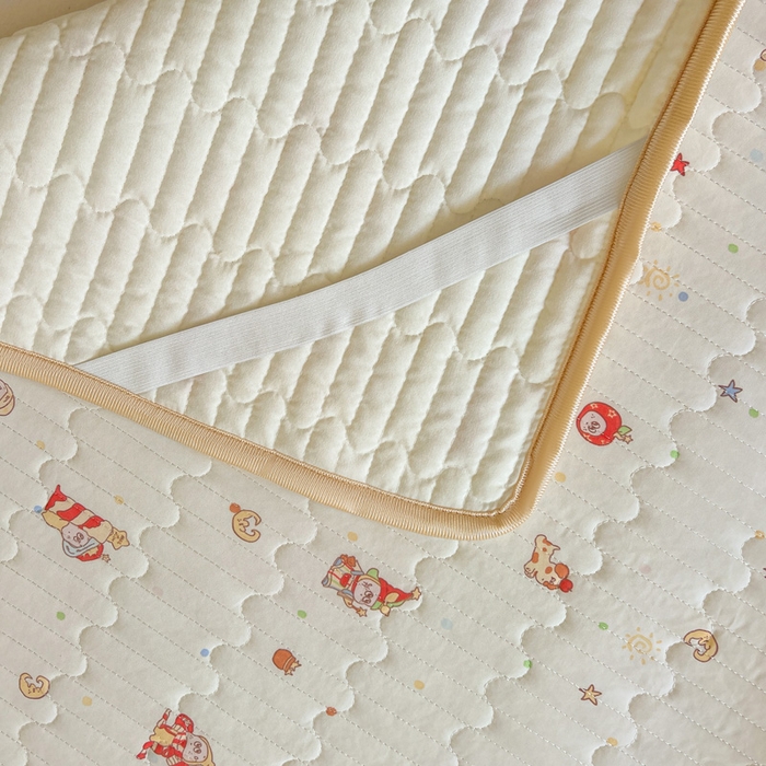 91家纺网 家纺一手货源 找家纺 卡普二店 2026新款A类锦氨凉感印花夏被四件套床盖凉席款--凉席床盖 星星人