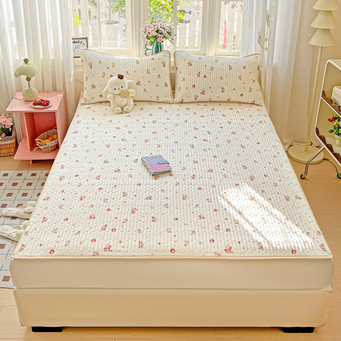 91家纺网 家纺一手货源 找家纺 卡普二店 2026新款A类锦氨凉感印花夏被四件套床盖凉席款--凉席床盖 星星人