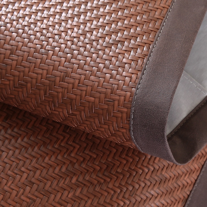 91家纺网 家纺一手货源 找家纺 小牛席业 2026新款经典款-角标霸王藤夏凉枕藤枕头冰藤枕头冰丝枕豆豆枕头 咖色