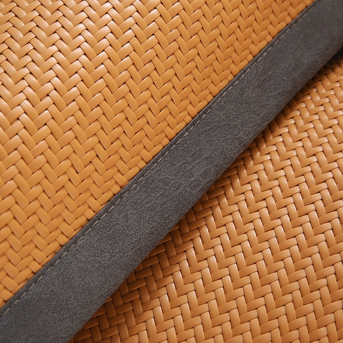 91家纺网 家纺一手货源 找家纺 小牛席业 2026新款经典款-角标霸王藤夏凉枕藤枕头冰藤枕头冰丝枕豆豆枕头 黄色