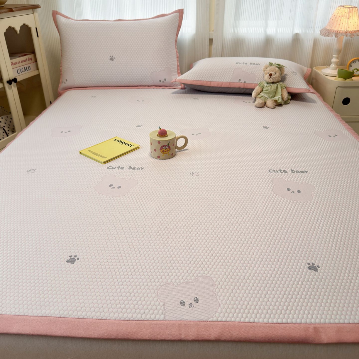 91家纺网 家纺一手货源 找家纺 （总）亿梵家居 2026春夏新款冰豆豆PE高分子凉席