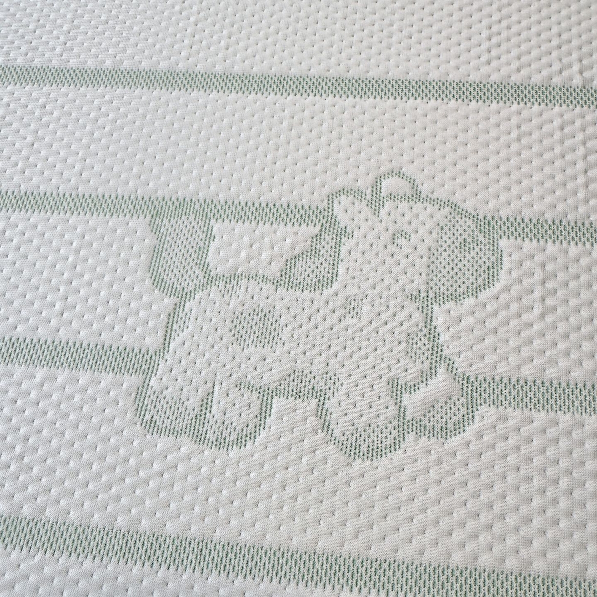 91家纺网 家纺一手货源 找家纺 亿梵家居 2026春夏新款冰豆豆PE高分子凉席 幸运小马-绿