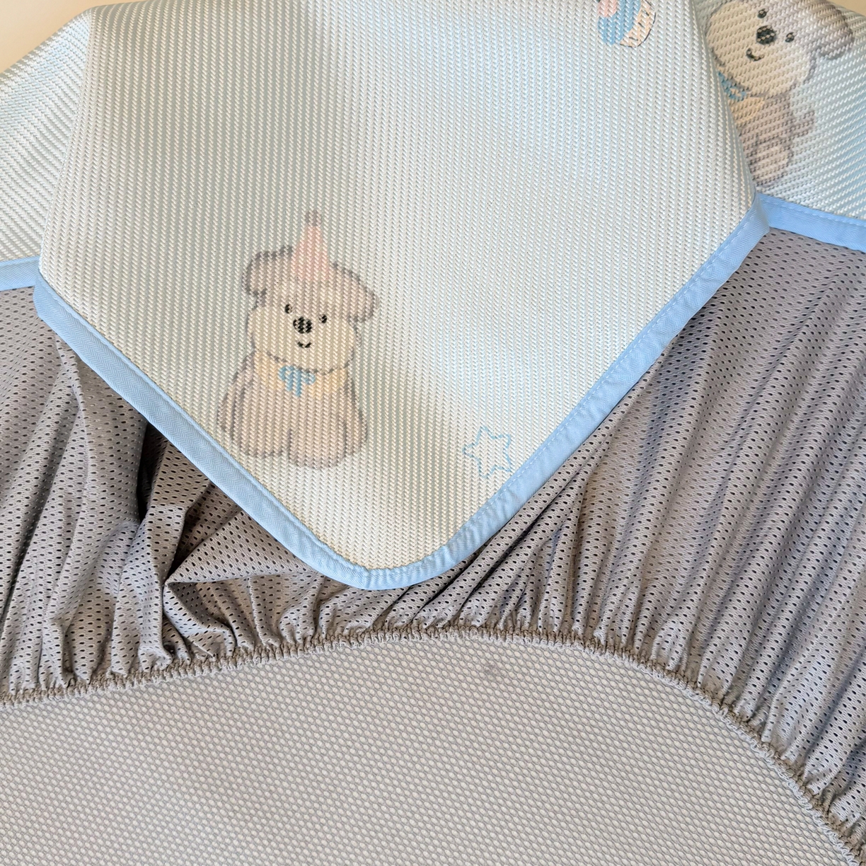 91家纺网 家纺一手货源 找家纺 慕尚家纺 2026新款清新凉感冰藤席床笠款 开心约克