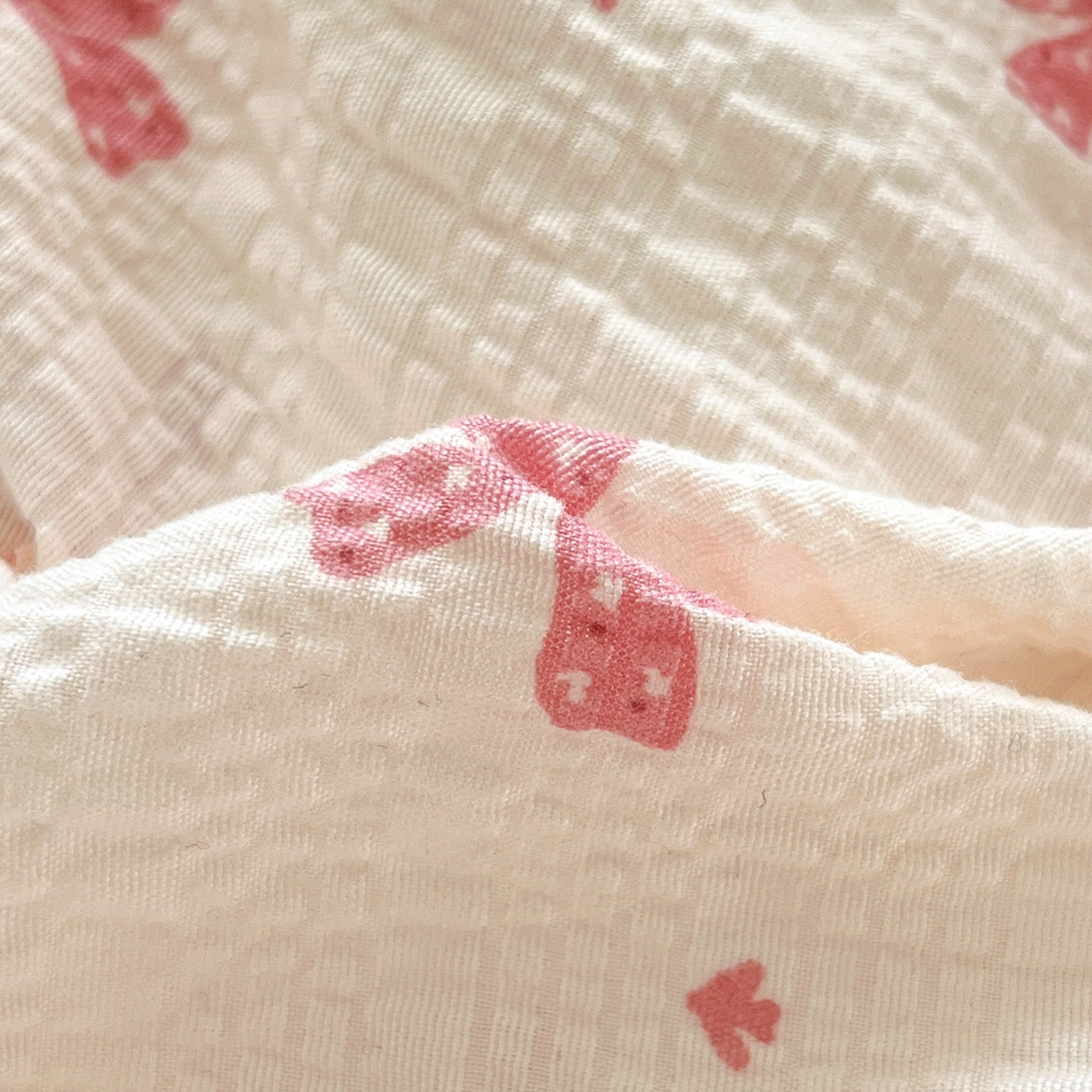 91家纺网 家纺一手货源 找家纺 蓝极人 2026新款泡泡纱印花床笠 CL若梦