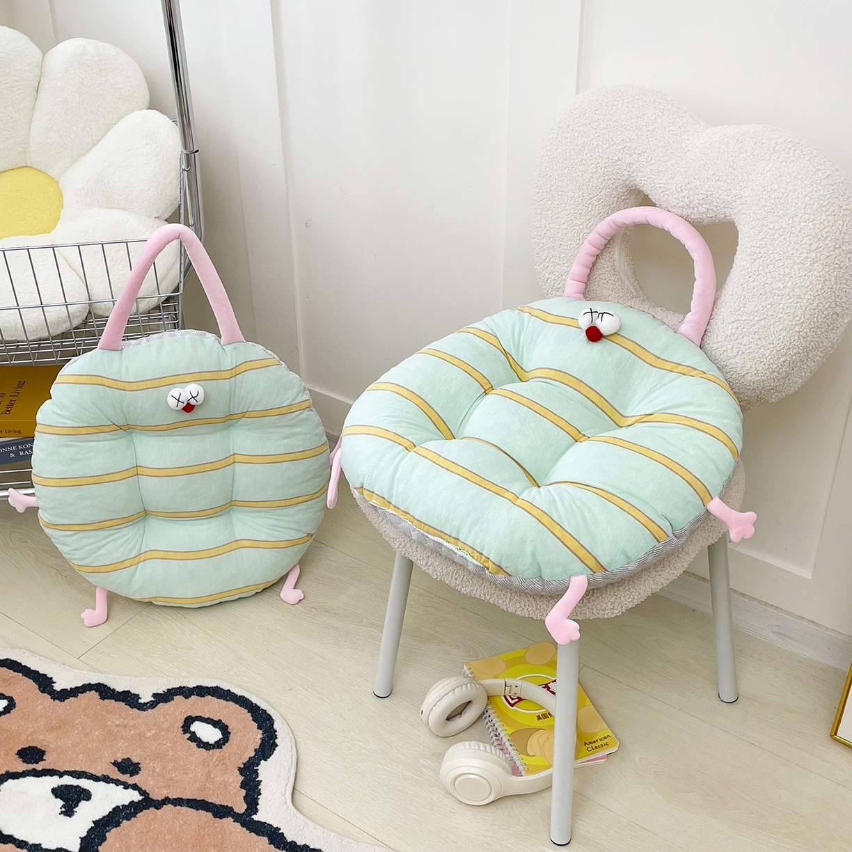 91家纺网 家纺一手货源 找家纺 （总）座享家 2026新款多巴胺春夏两用蒲团