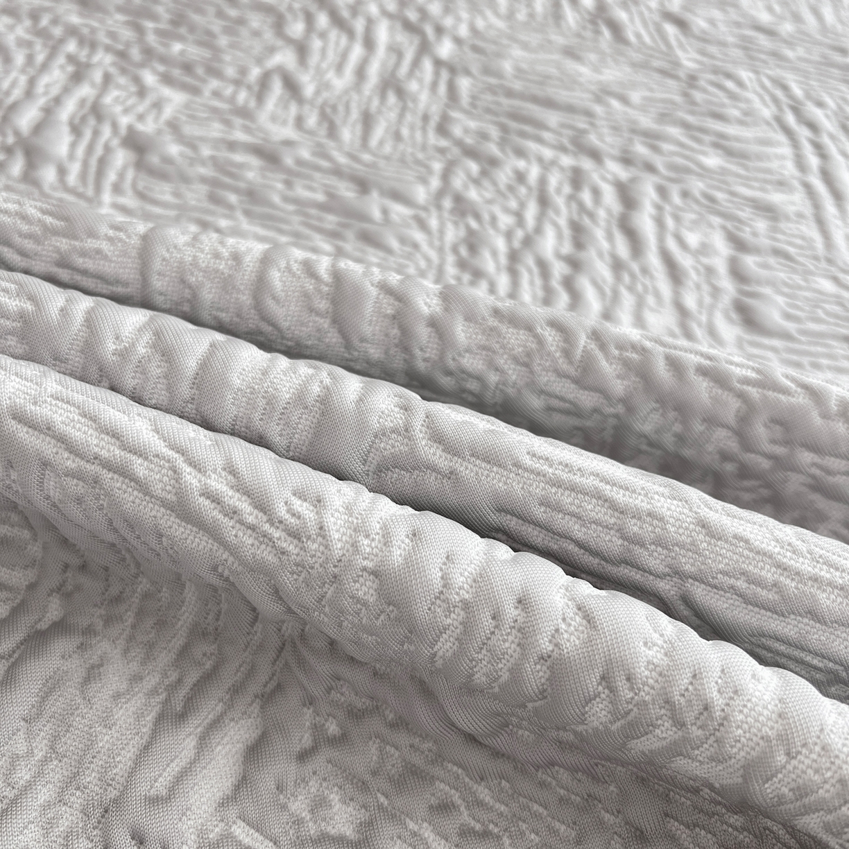 91家纺网 家纺一手货源 找家纺 能好家纺 2026新款高分子PE冰豆豆凉席床笠款 轻奢灰