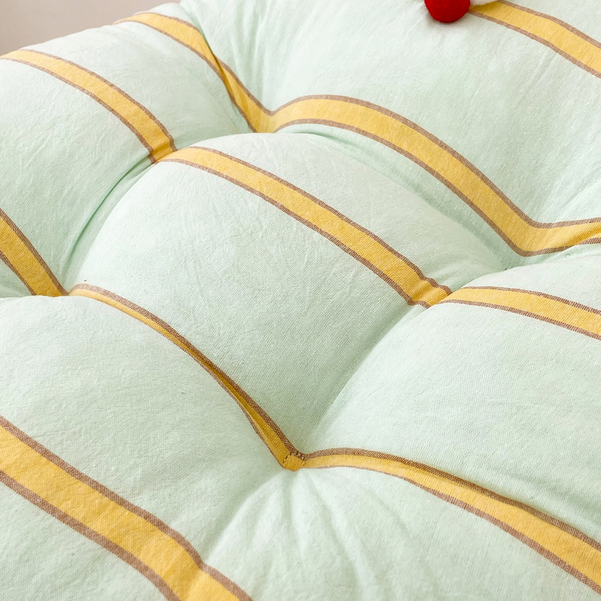 91家纺网 家纺一手货源 找家纺 座享家 2026新款多巴胺春夏两用蒲团 蒲团绿