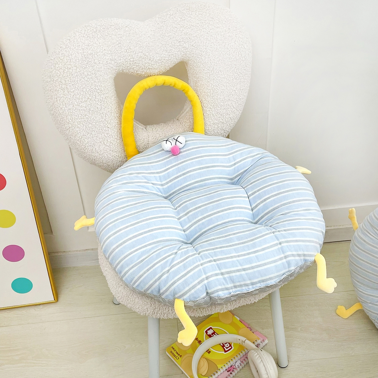 座享家 2026新款多巴胺春夏两用蒲团 蒲团蓝