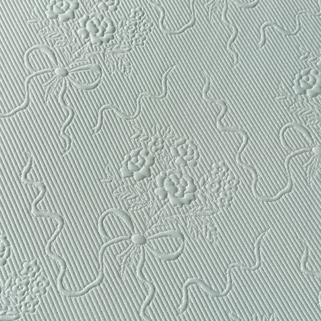 91家纺网 家纺一手货源 找家纺 梓之赫 2026新款凉感冰豆豆床裙款凉席席子-浪漫蝴蝶结 浪漫蝴蝶结-绿