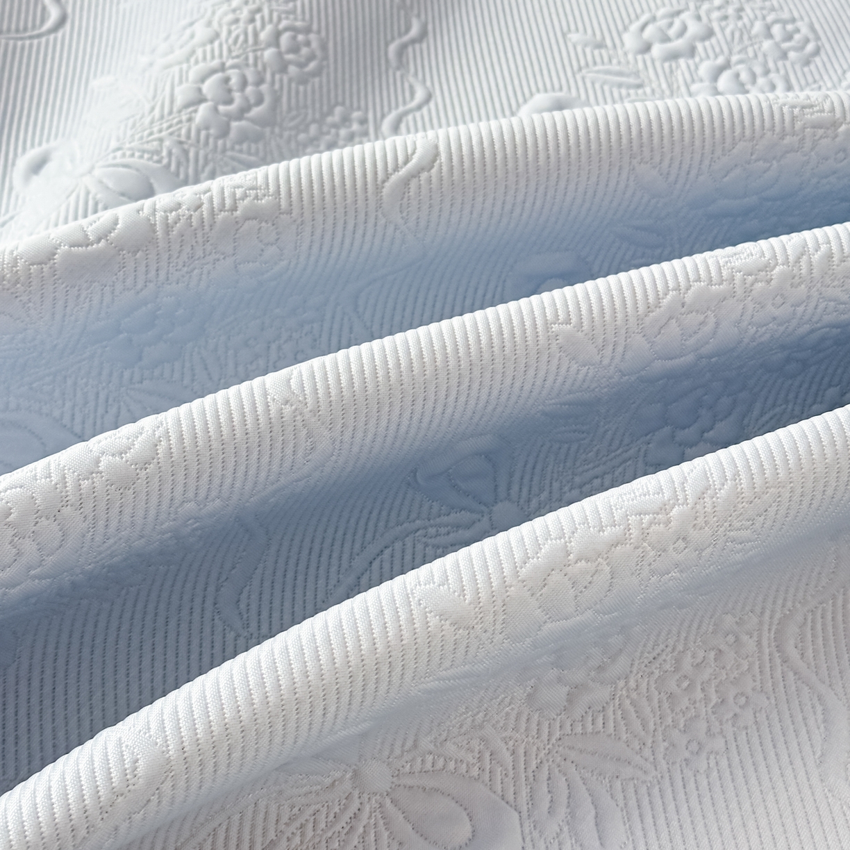 91家纺网 家纺一手货源 找家纺 梓之赫 2026新款凉感冰豆豆床裙款凉席席子-浪漫蝴蝶结 浪漫蝴蝶结-蓝