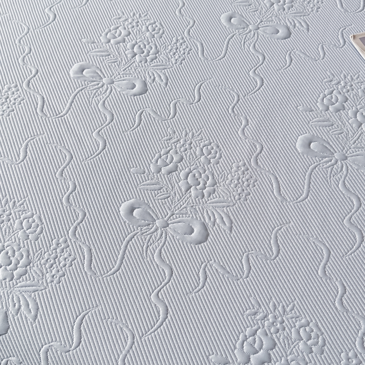 91家纺网 家纺一手货源 找家纺 梓之赫 2026新款凉感冰豆豆床裙款凉席席子-浪漫蝴蝶结 浪漫蝴蝶结-蓝