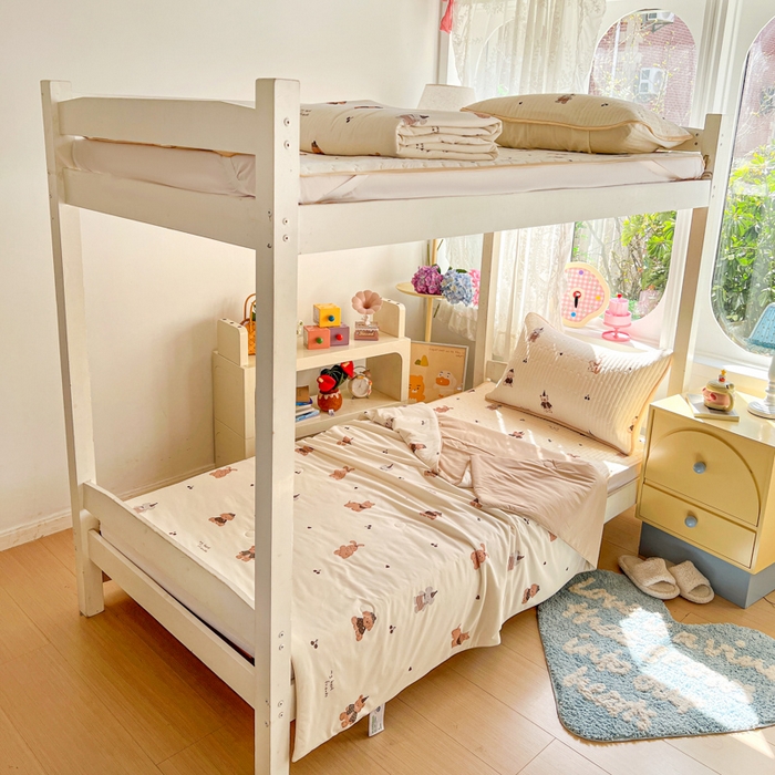 91家纺网 家纺一手货源 找家纺 卡普二店 2026新款A类锦氨凉感印花夏被四件套床盖凉席款--三件套 奶咖萌宠