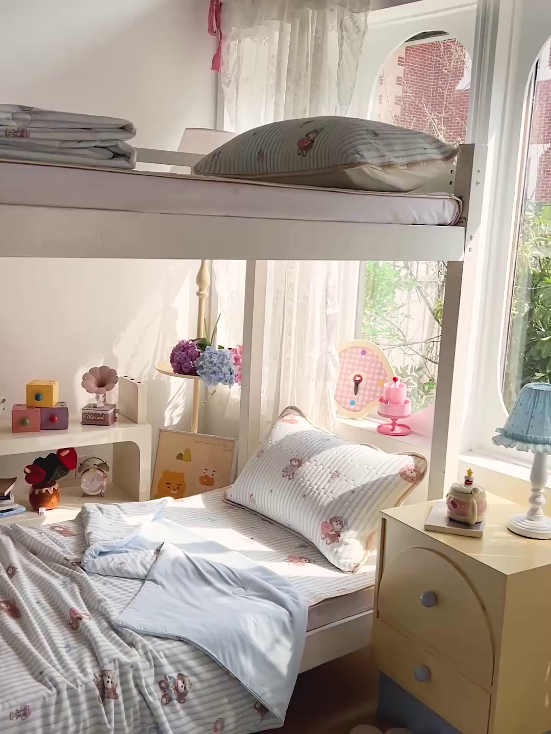 91家纺网 家纺一手货源 找家纺 卡普二店 2026新款A类锦氨凉感印花夏被四件套床盖凉席款--三件套 条纹熊