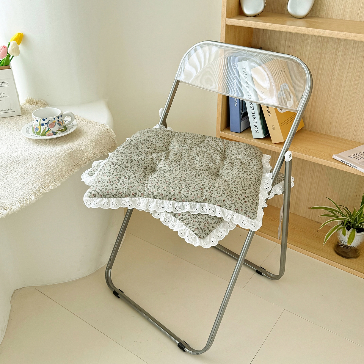 91家纺网 家纺一手货源 找家纺 座享家 2026新款韩系轻薄透气坐垫椅垫 花信