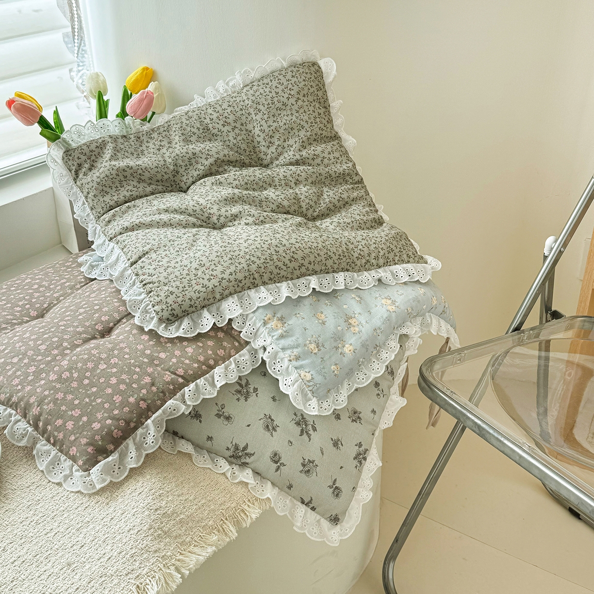 91家纺网 家纺一手货源 找家纺 座享家 2026新款韩系轻薄透气坐垫椅垫 组合图