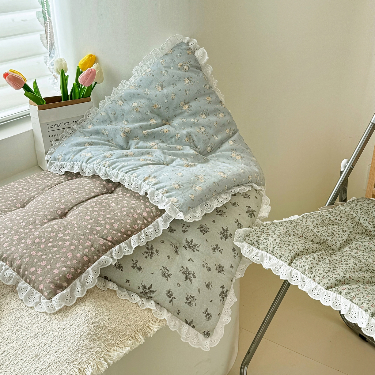 91家纺网 家纺一手货源 找家纺 座享家 2026新款韩系轻薄透气坐垫椅垫 组合图