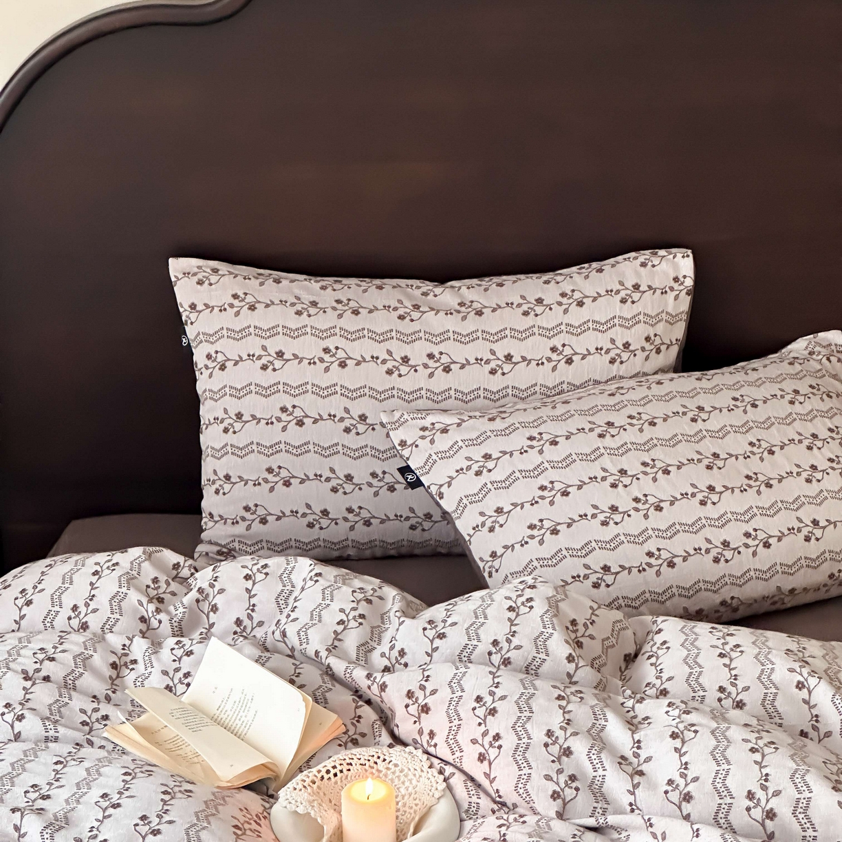 91家纺网 家纺一手货源 找家纺 （总）旷野 2026新款色织全棉纯棉厚织大提花四件套-木槿系列