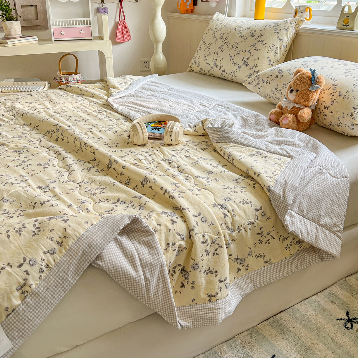 91家纺网 家纺一手货源 找家纺 （总）十里居 2026新款A类水洗棉棉花夏凉被