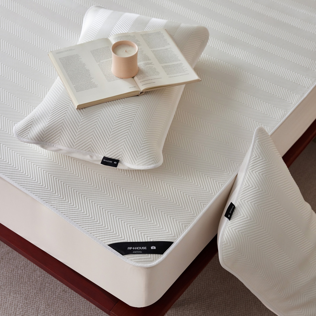 91家纺网 家纺一手货源 找家纺 （总）三味舒屋 2026新款织序系列提花冷感冰豆豆席床笠款软席席子